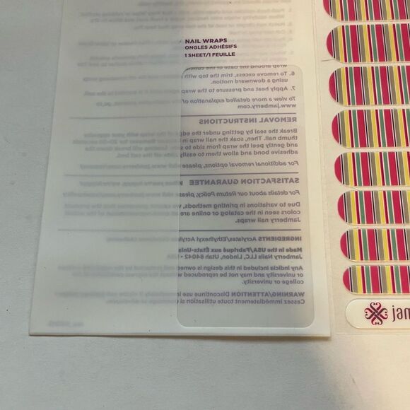 Jamberry Spring Break Full Sheet Nail Wraps 9C94 - Picture 11 of 13